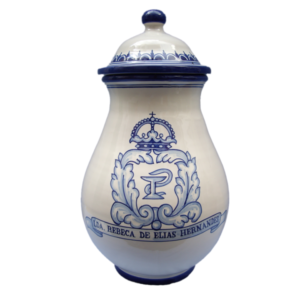 ALBARELO DE FARMACIA DE 35CM CON FORMA DE ORZA