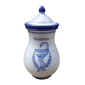ALBARELO DE FARMACIA DE 20CM CON ESCUDO COPA Y SERPIENTE