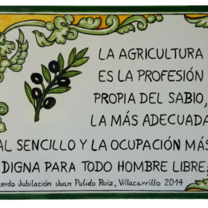 AZULEJO CON REFRÁN O FRASE DE CERÁMICA