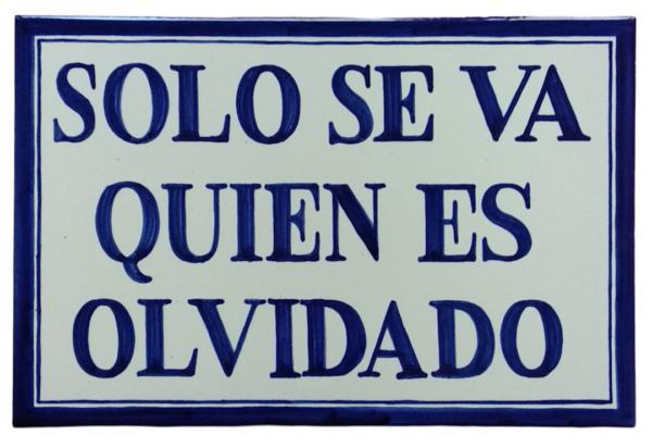 AZULEJO DE CERÁMICA CON FRASE O DICHO
