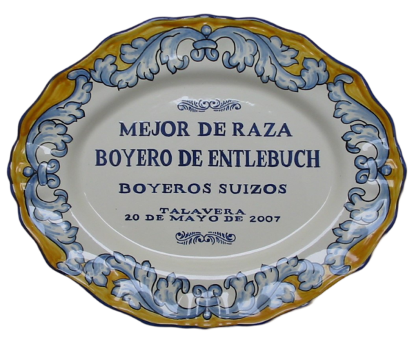 BANDEJA DE CERÁMICA ESTILO RENACENTISTA