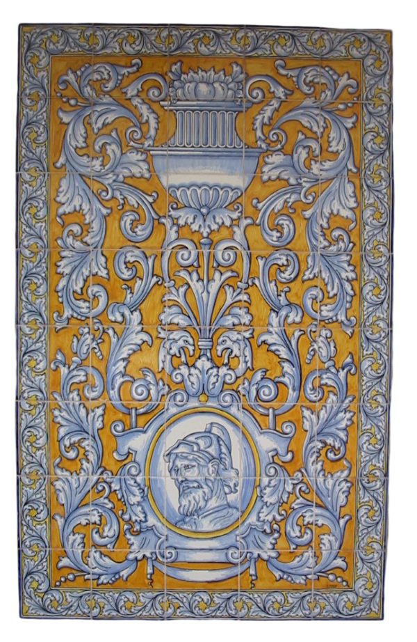 MURAL DE CERÁMICA DE TALAVERA ESTILO RENACENTISTA