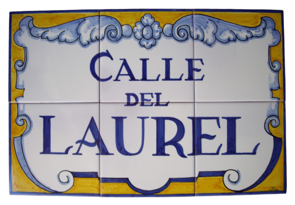 PLACA DE CERÁMICA PARA CALLE DE 30X45CM