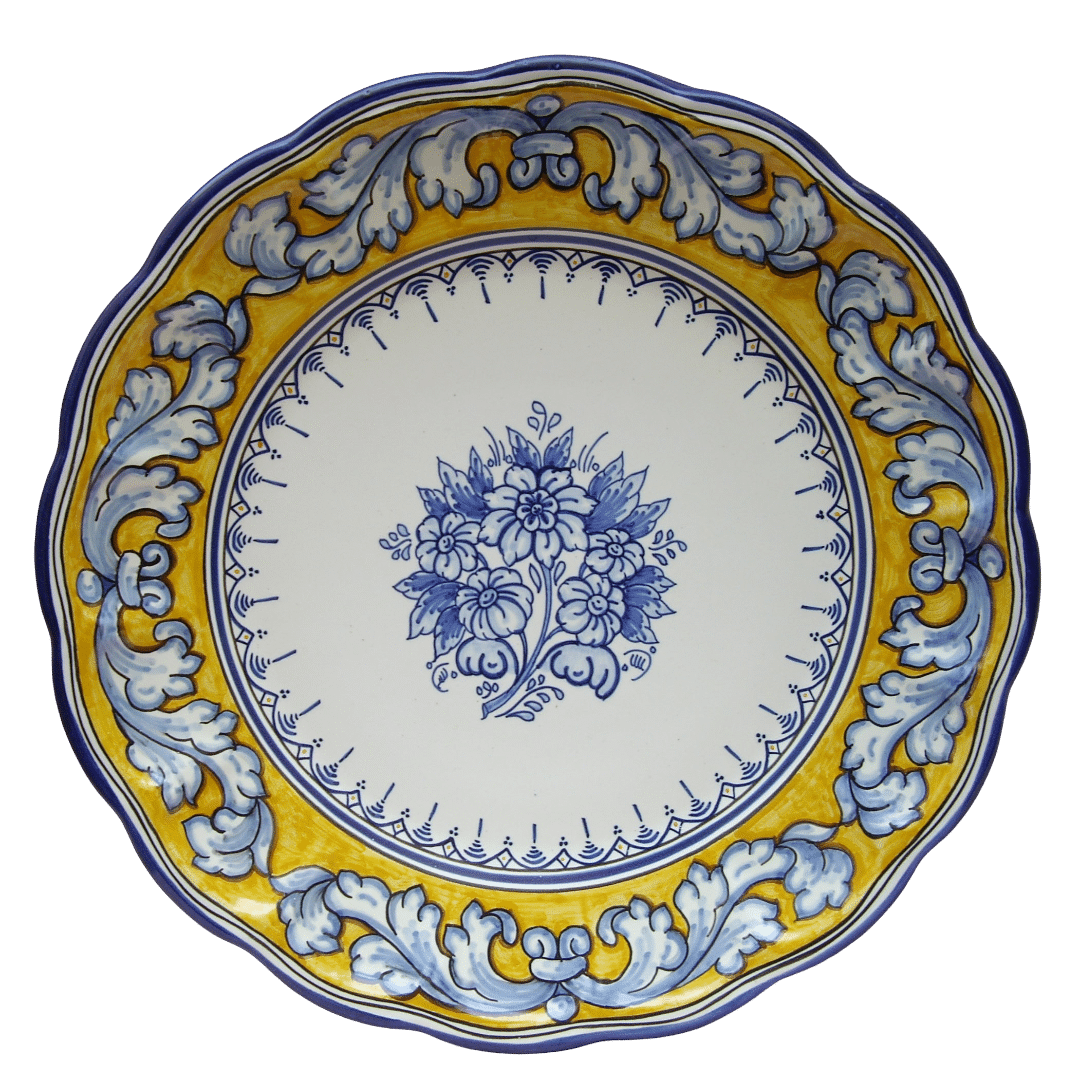 plato de cerámica de Talavera artesanal