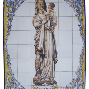 RETABLO CERÁMICO RELIGIOSO PINTADO A MANO