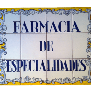 Rotulo cerámica personalizado para farmacias