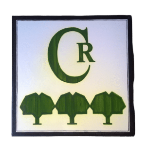 Placa de cerámica para casa rural