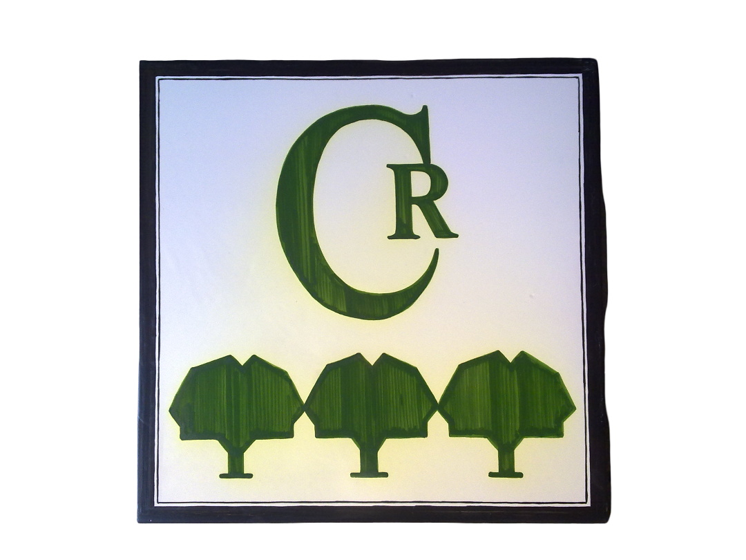 Placa de cerámica para casa rural