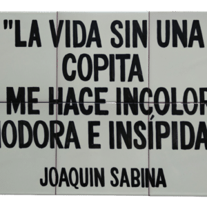 Frase Joaquín sabina en cerámica