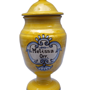 Tarro de farmacia personalizado en cerámica de Talavera