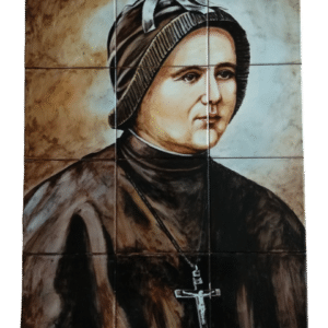 Retablo cerámico pintado a mano