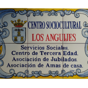 Placa de cerámica de Talavera personalizada 30x45 cm con nombre a medida