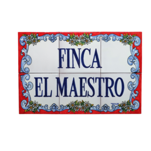 azulejo de cerámica personalizado en cerámica de talavera para casas, fincas y fachadas
