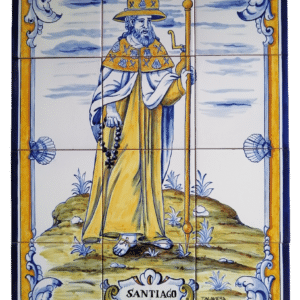 Retablo cerámico religioso en azulejos de cerámica