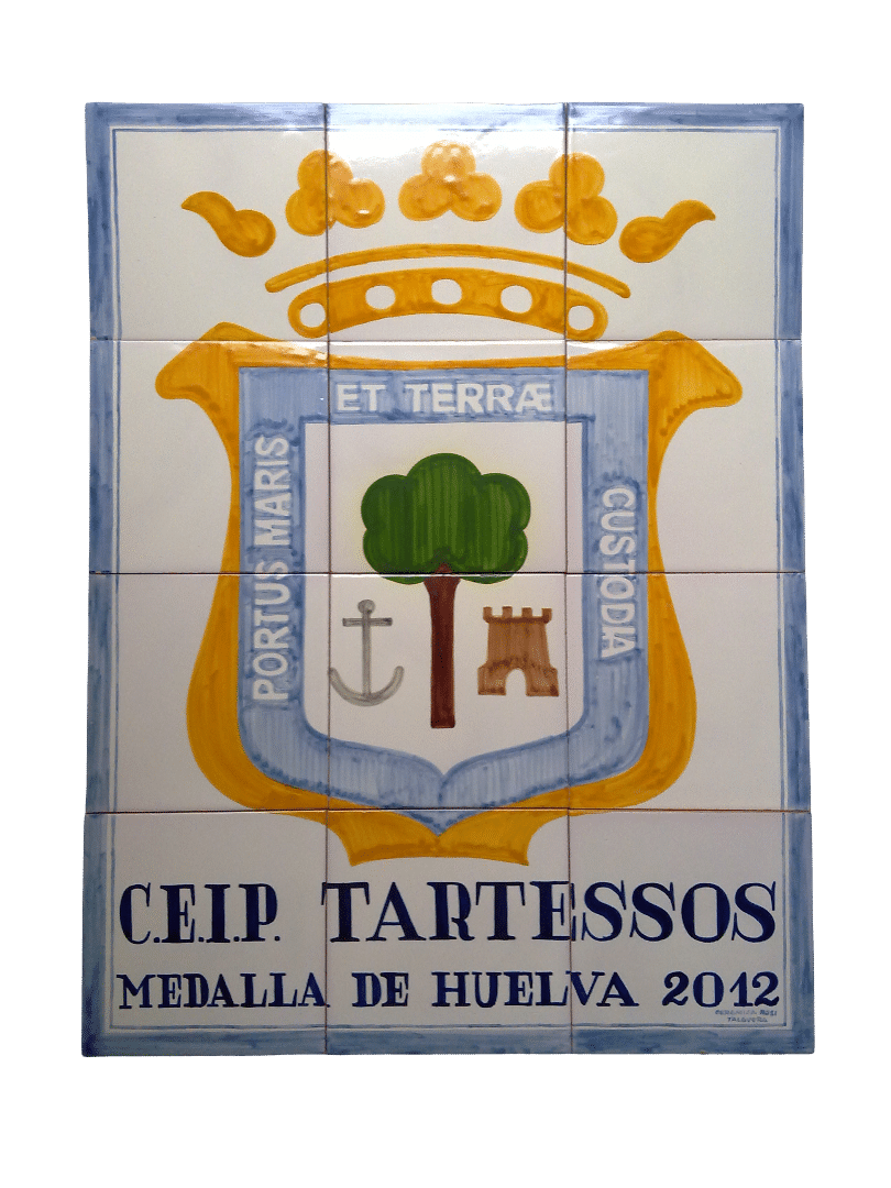 mural de cerámica de Talavera pintado a mano