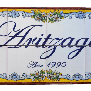 Rotulo de cerámica para casa