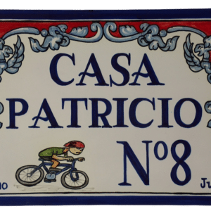 azulejo de cerámica talavera personalizado