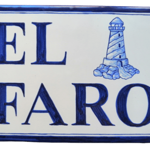 letrero personalizado azulejo cerámica