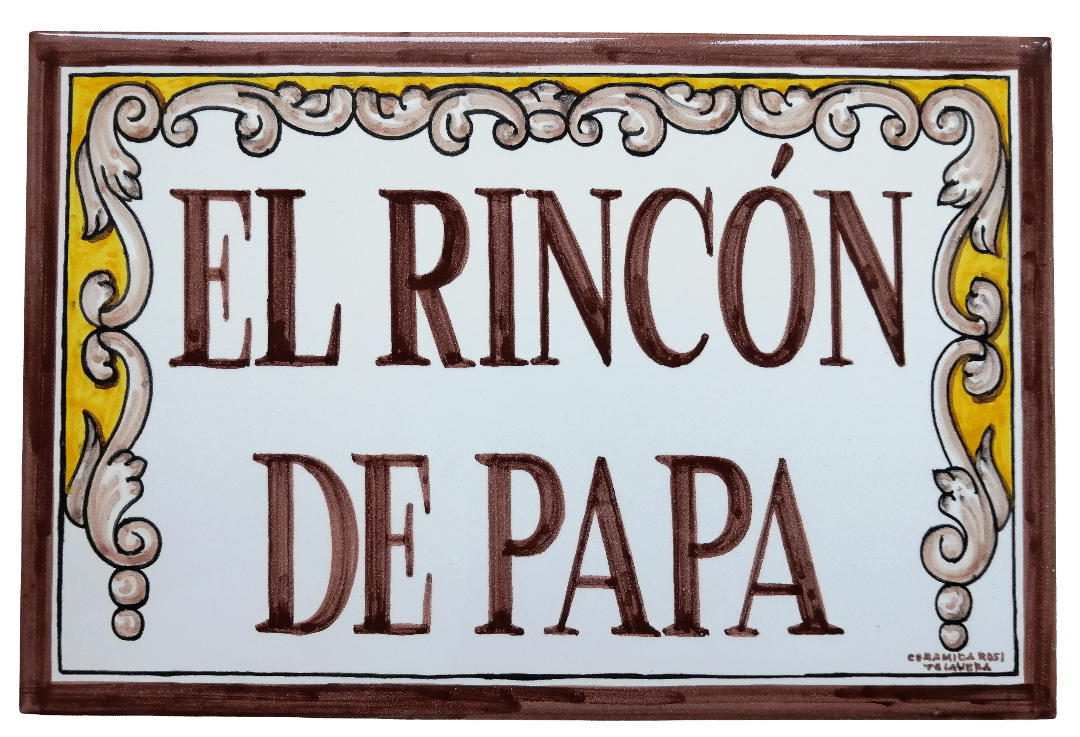 azulejo de cerámica de Talavera artesanal