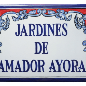 Azulejo cerámica talavera con nombre