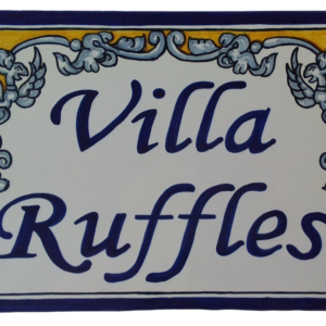 azulejo personalizado en cerámica de Talavera