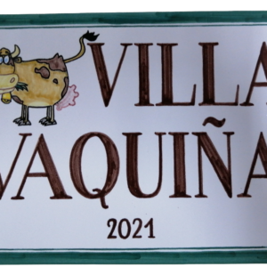 letrero cerámica en azulejo personalizado