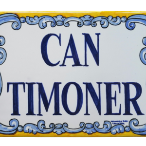 cartel personalizado en azulejo cerámica