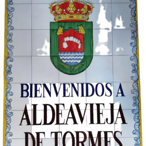 mural cerámica con escudo