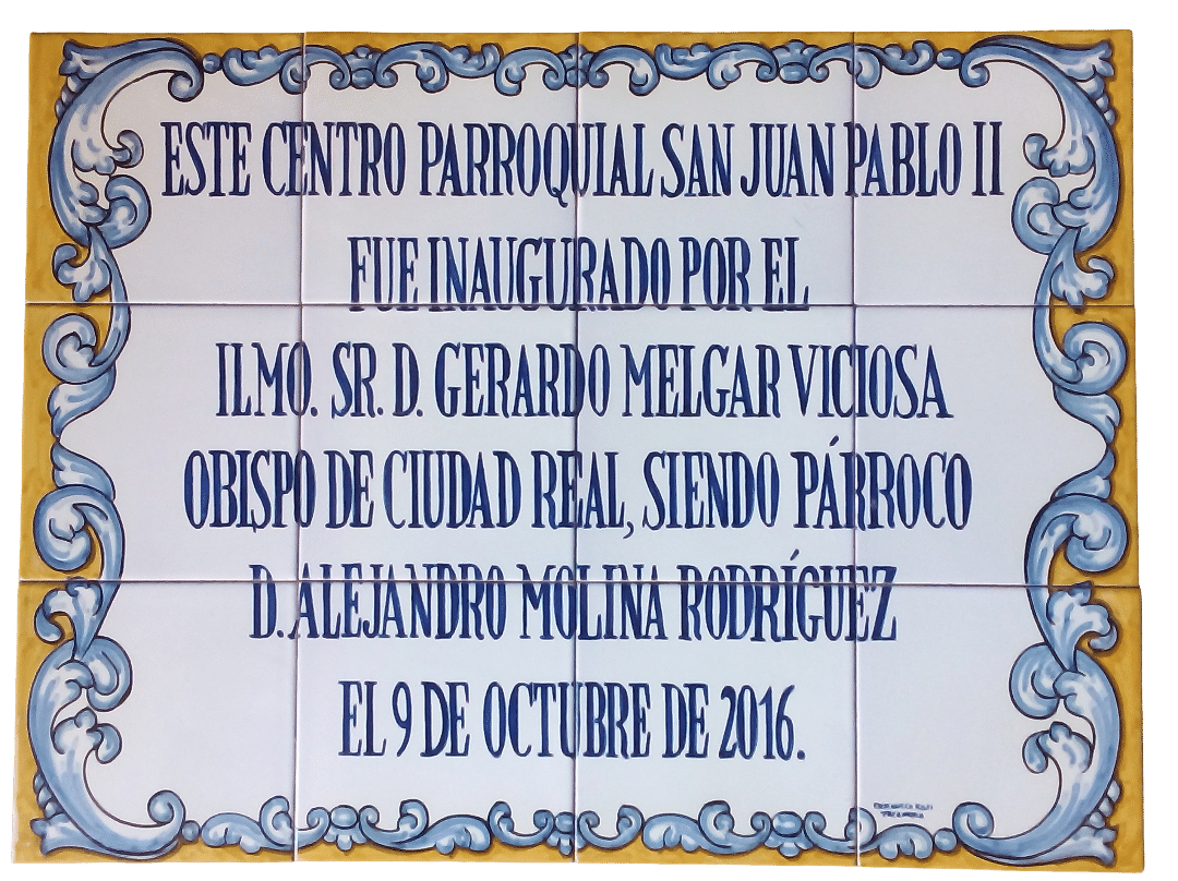 mural de cerámica artesanal de Talavera