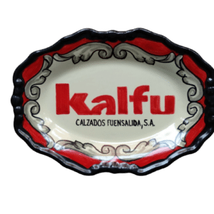 Bandeja cerámica Talavera con logotipo o escudo