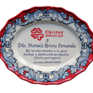 Bandeja cerámica Talavera personalizada