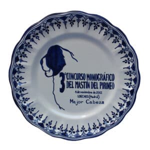 plato cerámica Talavera para trofeo