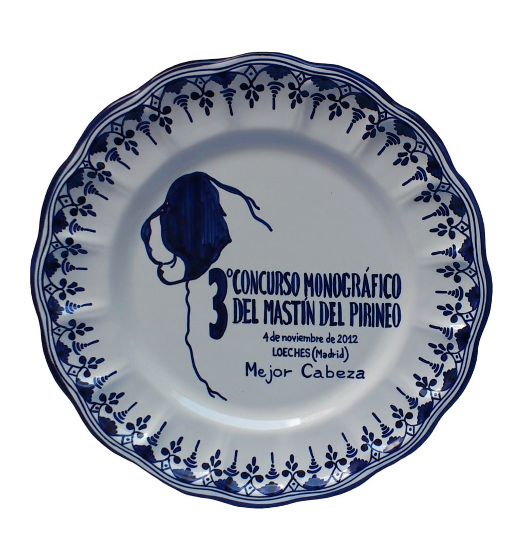 plato cerámica Talavera para trofeo
