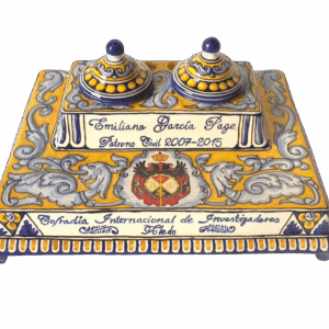 Escribanía cerámica de Talavera