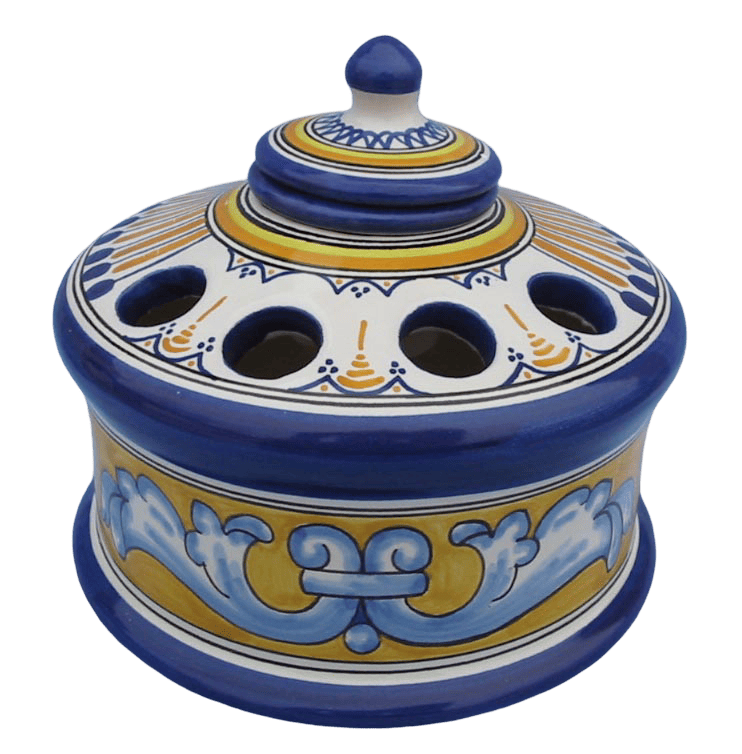 Tintero de cerámica de Talavera